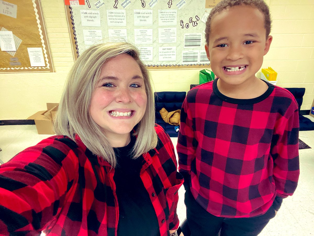 Twinning with my mini-work bestie! We were RED-y for day one of Red Ribbon Week! #drugfree #redribbonweek @CallMeMs_S