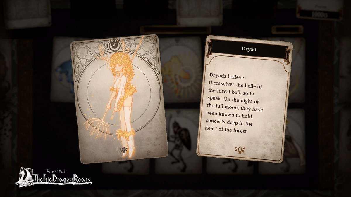 SquareEnix's tweet photo. What lies beneath each card in #VoiceOfCards The Isle Dragon Roars? 

Unlock character and enemy stories as you make your way through your quest and fight monsters. 📜

Coming to PS4, Switch and Steam in just 2 days! https://t.co/jzBTa7EgrC