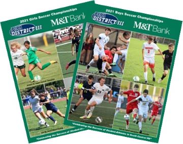 The PIAA District III soccer playoffs kick off tonight.  Links to the online programs are below.  Rosters and photos of all 102 teams plus a complete tournament history are included.  

Boys soccer program: online.flipbuilder.com/dkvj/fjdy/

Girls soccer program: online.flipbuilder.com/dkvj/tfsa/