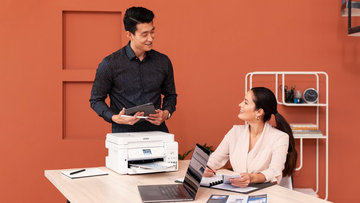 EpsonAmerica's tweet photo. Another busy start to the work week over here, and we couldn't do it without our #EcoTank. Spend less time worrying about #inkcartridges and more time for everything else.
#printer #saveonink #inkbottles #homeschool #school #hybrid #onlinelearning #school #homework https://t.co/63ZFQecwFM