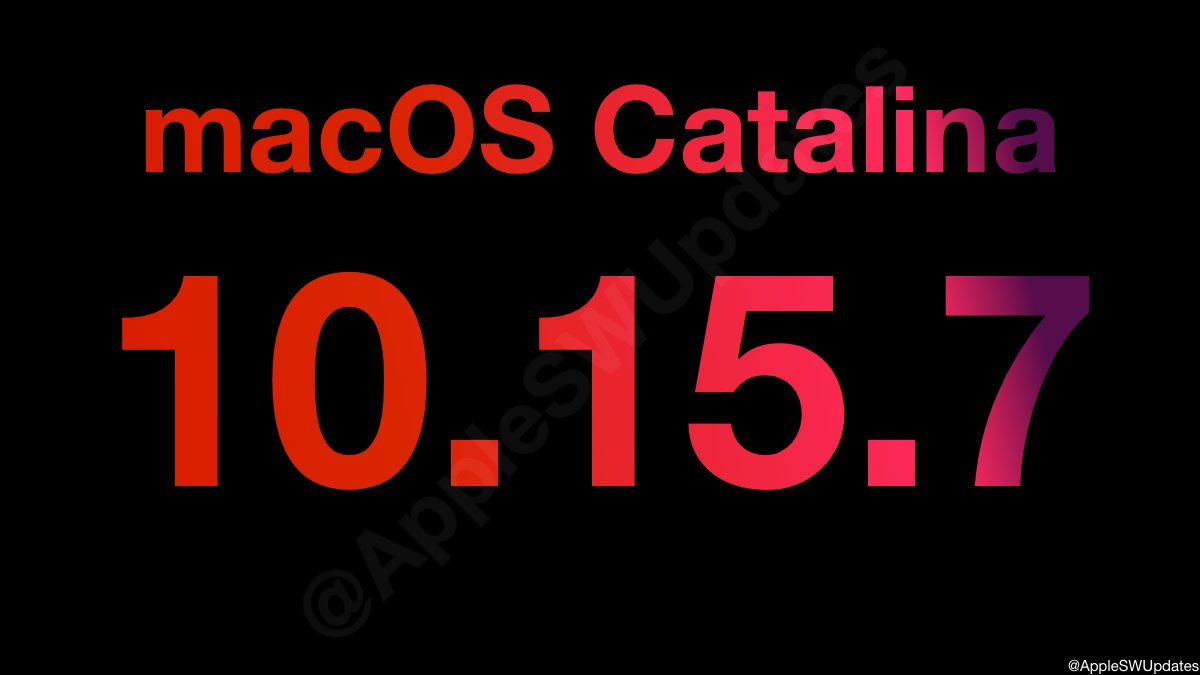 iSWUpdates's tweet photo. macOS Catalina 10.15.7 (19H1519) has been released. #macOS #macOS10157 #macOSCatalina https://t.co/UZ1xF1Kq92