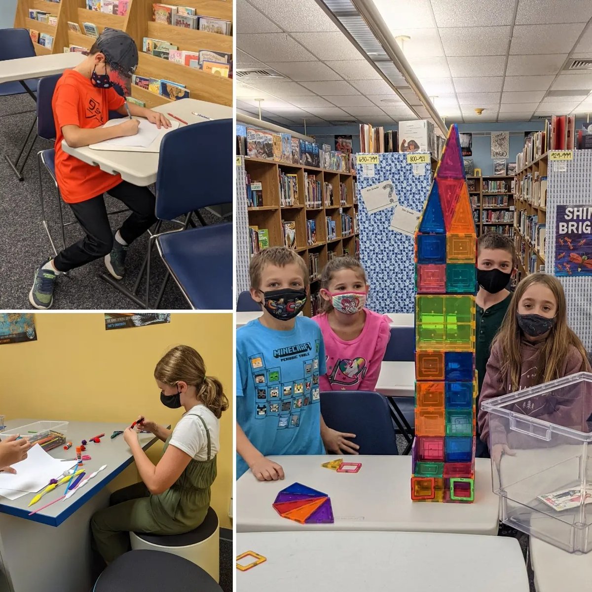 whbilibrary's tweet photo. We are SO HAPPY to have our Exploratorium back in action this year! I also loved learning about the maned wolf today after seeing that pipe cleaner model...#spartatude #makerspace #amazing https://t.co/ZjoRpZJ9BI