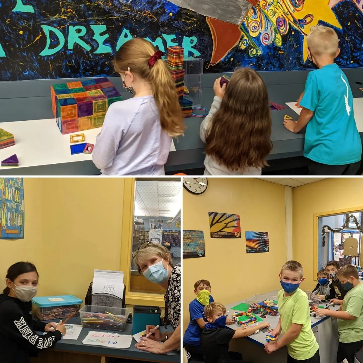 whbilibrary's tweet photo. We are SO HAPPY to have our Exploratorium back in action this year! I also loved learning about the maned wolf today after seeing that pipe cleaner model...#spartatude #makerspace #amazing https://t.co/ZjoRpZJ9BI