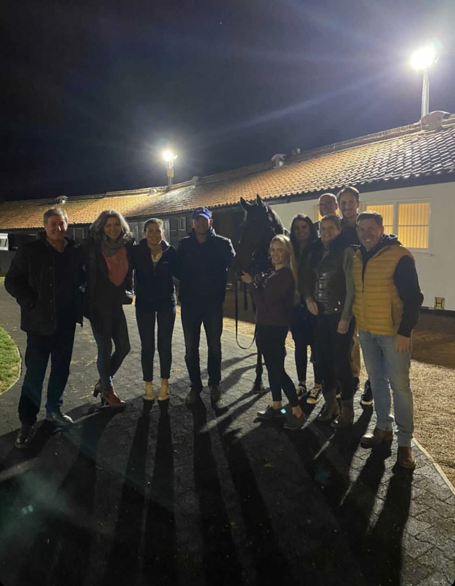 RubyRed_Racing's tweet photo. Ruby Red Racing secures our first choice horse #Lot380 Bobby On The Beat. What a fantastic moment having our syndicate members and trainer @philmcentee1 here to experience it! โค๏ธ #BobbyOnTheBeat #RubyRedRacing https://t.co/5SVZrzWO1O