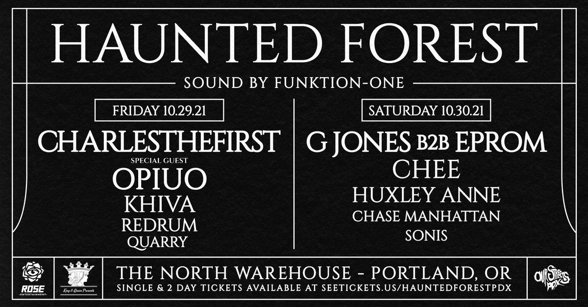 Just released 100 more tickets to Haunted Forest Portland 💜 bit.ly/hauntedforest3
