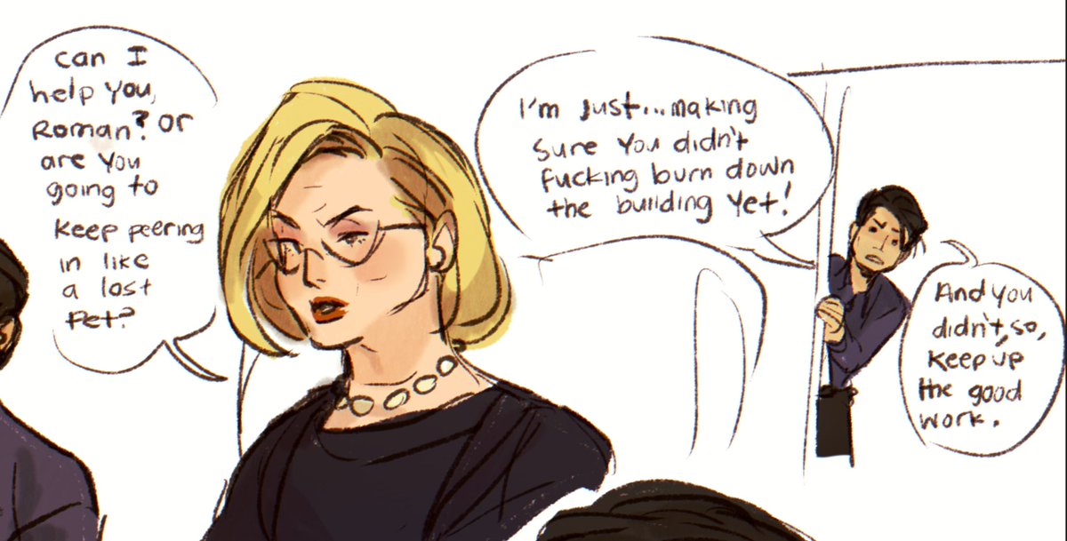 #SuccessionHBO for as long as i have loved this show i am surprised i am only now drawing fanart. anyways enjoy roman and gerri