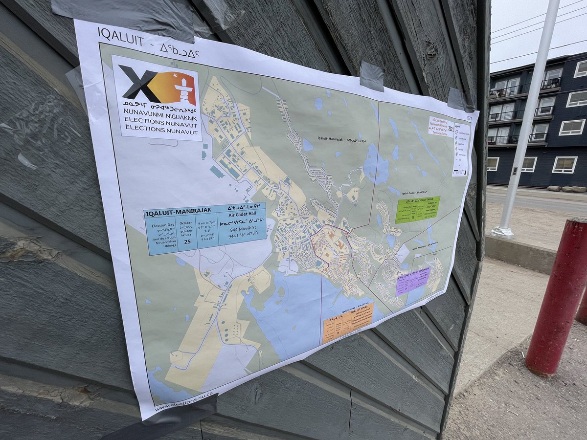 C’est jour de vote aujourd’hui au Nunavut. Près de 14 000 électeurs sont inscrits pour aller voter dans 17 circonscriptions à travers le territoire. Les candidats dans 5 autres circonscriptions ont déjà été élus sans opposition. #icign #nunavut