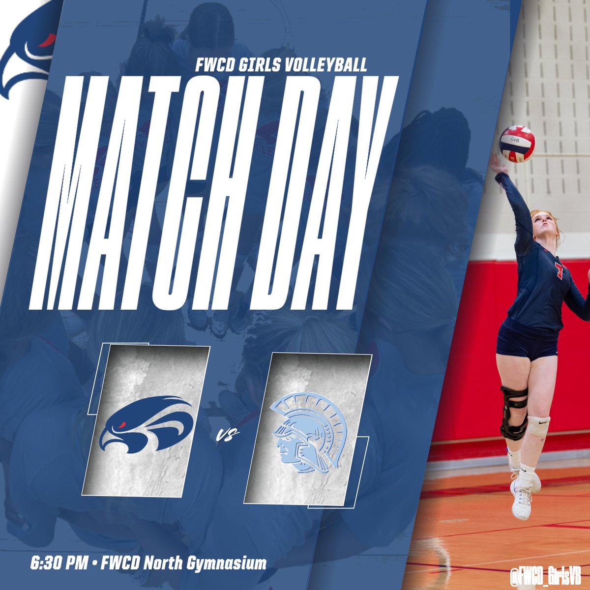 Falcons face off with the Trojans this afternoon in the North Gymnasium and we’ll be honoring our seniors. Be early and BE LOUD! #FWCDTogether #FWCD #FlyHigher #FWCDAthletics

📷 credit: Lisa Helm