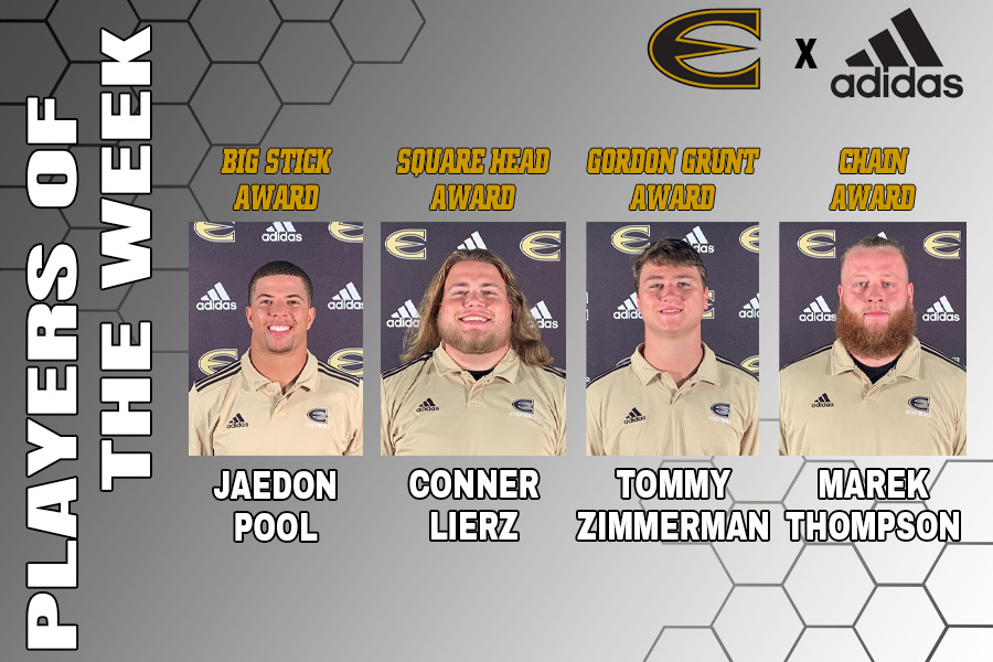 esuhornetsfb's tweet photo. Congratulations to our week 8 award winners! #FindAWay #StingersUp https://t.co/I8W48R4aUN
