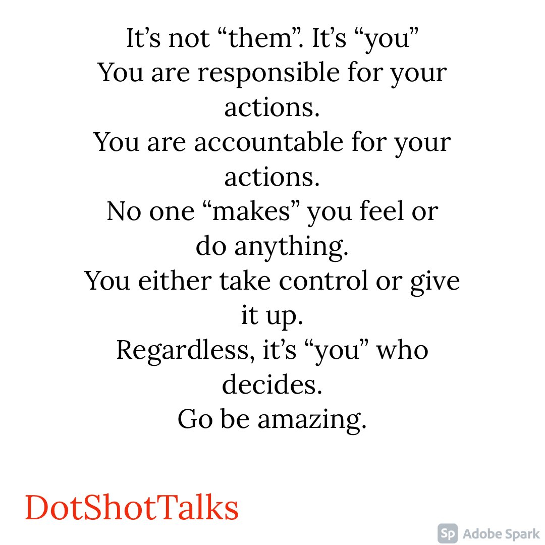 ShotTalks's tweet photo. The blame game is for people who are looking for a way out not through.

#DotShotTalks
#GoBeAmazing
#ConnectDotsTakeShots
#YoureToBlame https://t.co/QT0vRFQMwS