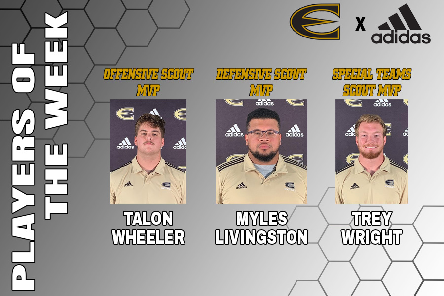 esuhornetsfb's tweet photo. Congratulations to our week 8 award winners! #FindAWay #StingersUp https://t.co/I8W48R4aUN