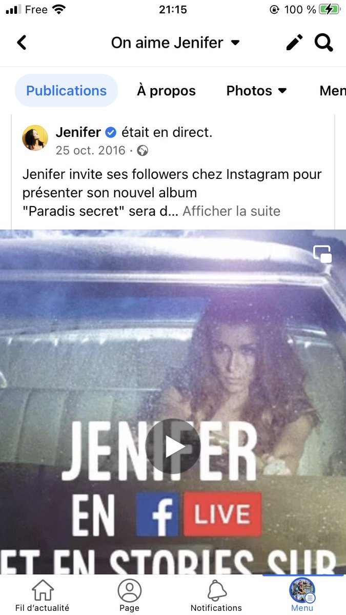 onaimejenifer's tweet photo. Le 25 octobre 2016 , @jeniferofficiel nous invitait en direct live Ă dĂ©couvrir en exclusivitĂ© quelques titres de #ParadisSecret dans un lieu secret đ€«
Rdv sur notre Page Facebook « On Aime Jenifer » pour le revivre đ #nostalgiquedhier #ParadisSecret https://t.co/EjNRAzL9Ty