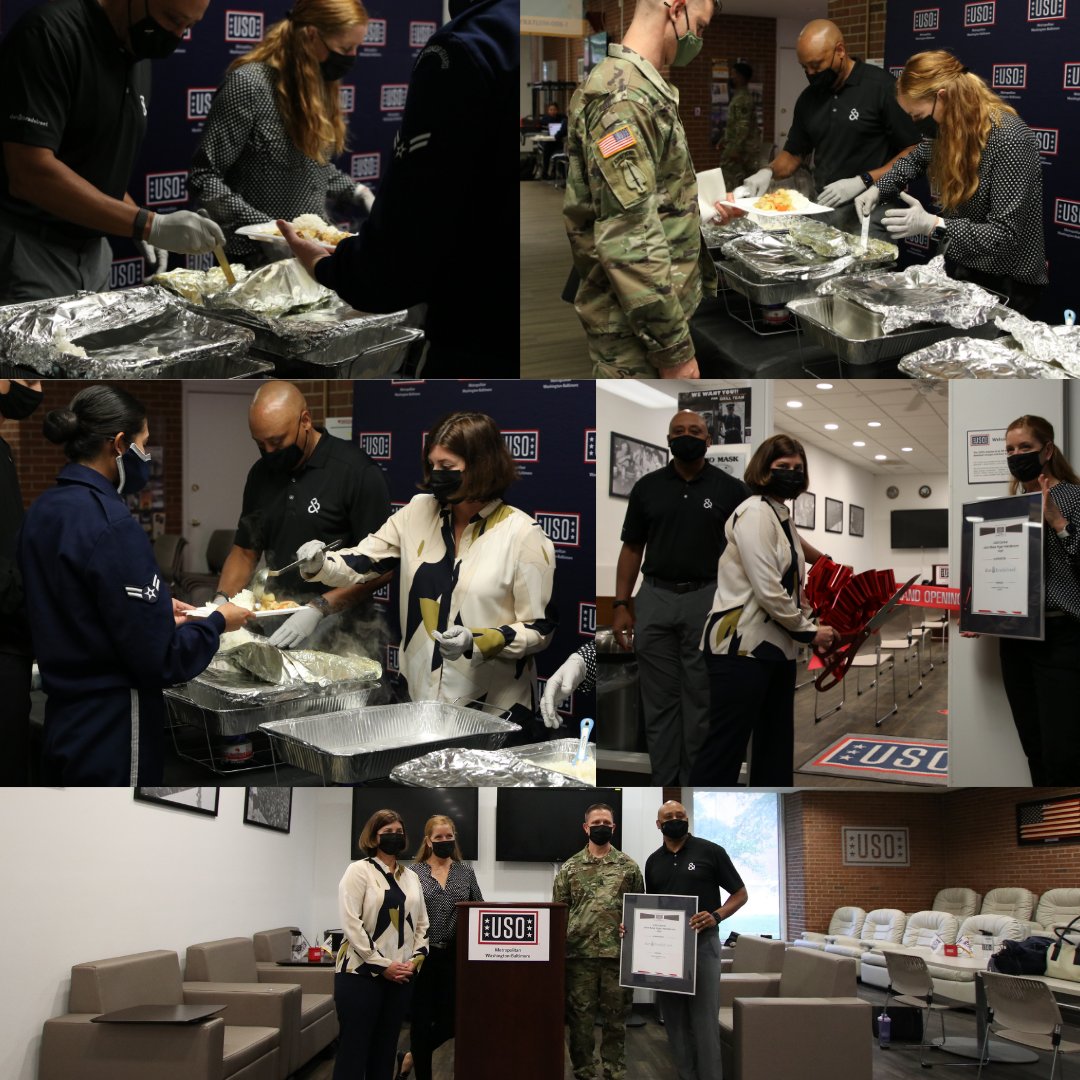 This month, our Public Sector Team had the honor of participating in the ribbon cutting ceremony at the Ft. Myer USO lounge and served lunch for the troops. We are proud to support our veterans, active duty service members and their families.
