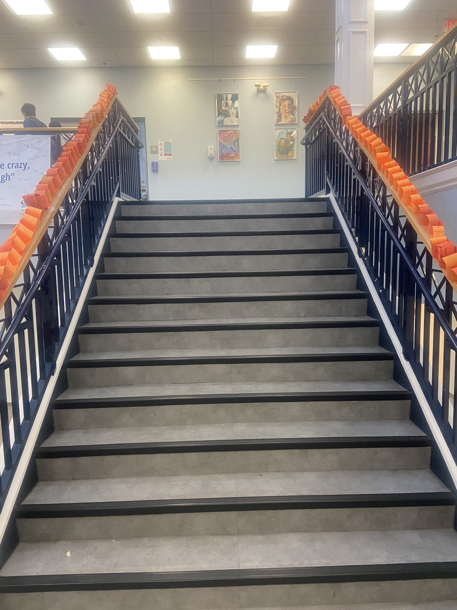 Psychteachnbps's tweet photo. Thank you @gabriellebusi1 and everyone who helped make our Unity chain!!! Looks great! #UnityDay2021 #kindness #inclusion https://t.co/bzSSUl6IWV