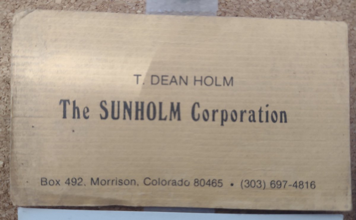 Datapath101's tweet image. Found these old business cards! We used to be called The Sunholm Corp. before switching to American Datapath Inc. #datainstallation #smallbusiness #Colorado