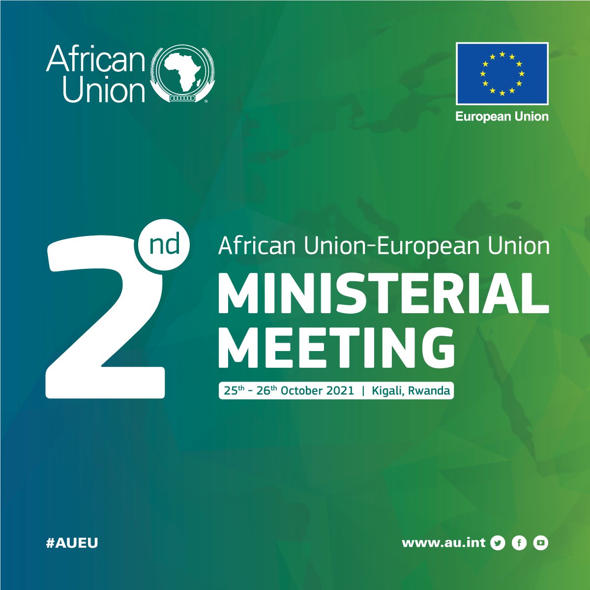 _AfricanUnion's tweet photo. The 2nd#AUEU Joint Ministerial Meeting will today adopt a Communiqué highlighting the main outcomes under: 
Investing in people
Strengthening Resilience, Peace, Security &amp; Governance
Migration &amp; Mobility
Mobilising Investments for African structural sustainable transformation https://t.co/3DgCM5qebu