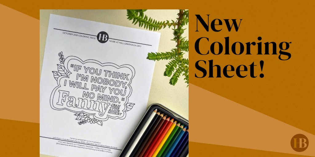hellobarkada's tweet photo. Our October coloring sheet is now available, feat. a lyric from Filipina American-founded rock band @rocks_fanny! Post a photo of your finished artwork and tag us so we can see and share! https://t.co/CfGPBiSWkz

#HelloBarkada #FAHM #FilipinoAmericanHistoryMonth #GetBehindFanny https://t.co/43Zq5rqLTV