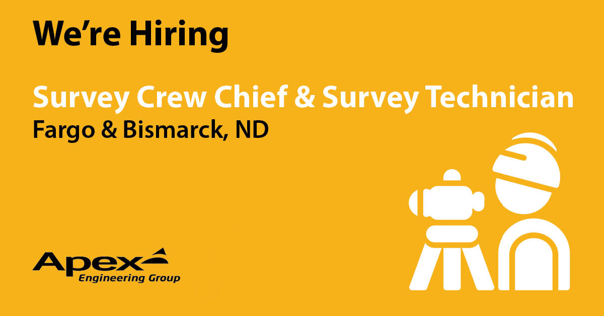 ApexEngGroup's tweet photo. Looking for a job in #LandSurveying? We have openings! Check them out on our website and apply today. https://t.co/Rq211sfokc
#SurveyJob #Surveying https://t.co/uzhgQAv8SK