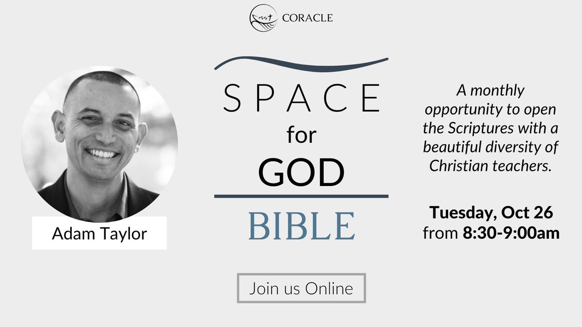 inthecoracle's tweet photo. Excited to learn from @revadamtaylor of @Sojourners tomorrow morning! #SpaceforGod
https://t.co/6ic04j8xuE https://t.co/fTrHO1lKbU