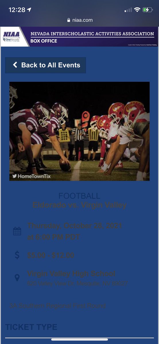 Playoff time!! Our boys are traveling to Mesquite to take on Virgin Valley this Thursday at 6pm. Tickets available only through this link!
#seeitthrough niaa.com/tickets/index