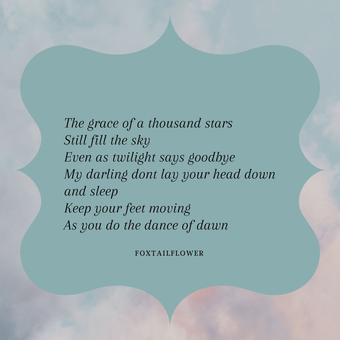 thisisartunion's tweet photo. Foxtail Flower is poet of renown, they created this soft melodic poem from the "Dancing" prompt this week.

#thisisartunion #poem #poetry #dancing https://t.co/Wli9ZxeSFm