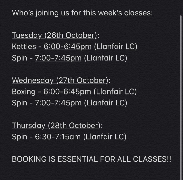 caereinion_LC's tweet photo. Rise to a new challenge this week 😅 

Join @ffion_evans18 for our classes this week @caereinion_LC!! 💪

Booking for classes is essential!! https://t.co/CpSaL1cEuN