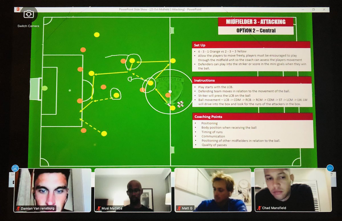 ch4lkster's tweet photo. Great to have 20 coaches from South Africa on tonight’s Scottish FA C Licence tutorial with @One10Sport  
@stevekinniburgh and I enjoying the sessions on show from the group 👍🏻⚽️⚽️⚽️ 🇿🇦 https://t.co/NsEfrd0haG