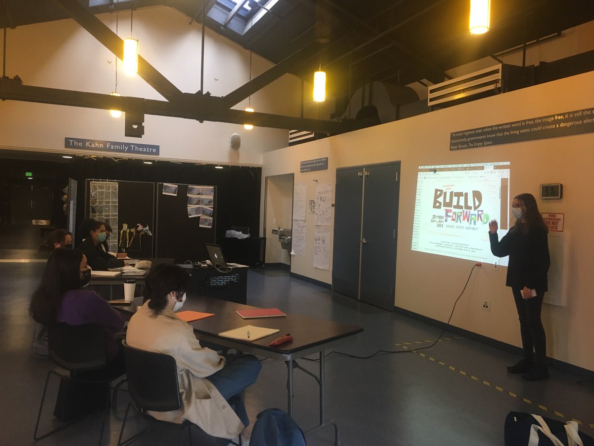 foolsFURY's tweet photo. Chloe Barrs presented our digital convening BUILD Forward: Advocacy, Artistry, Adaptability at the French American International School (FAIS)! Chloe is an alumni of  FAIS and an intern with foolsFURY! Thank you Chloe and FAIS for the partnership! Watch: https://t.co/vYg5wM7NfP https://t.co/5RqsFf3mnJ
