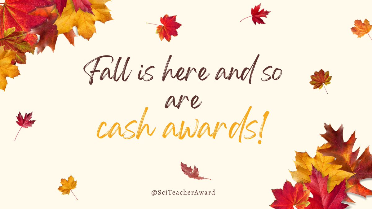 Don't FALL behind #txEd #scienceteachers! There's still time to nominate yourself or a fellow #scienceeducator for #cashawards! Visit texmed.org/teachers today!