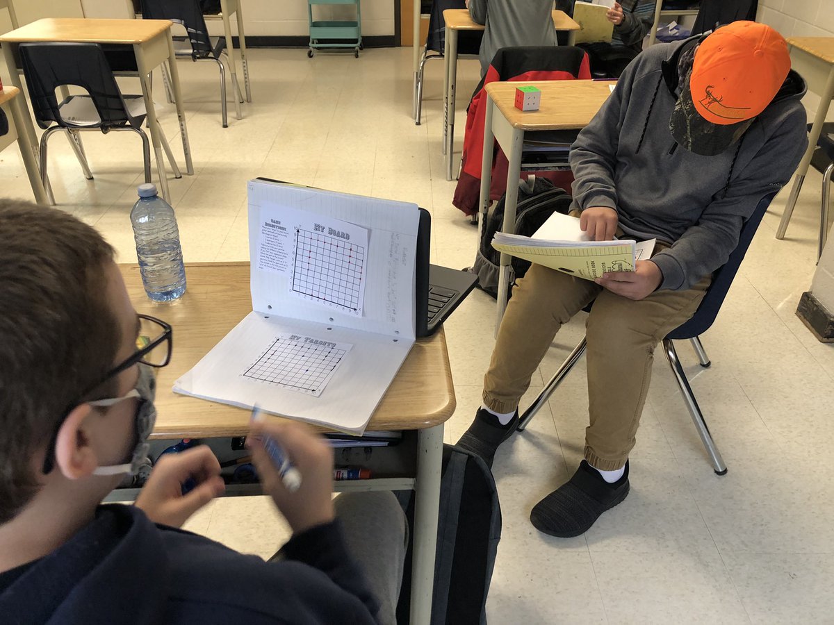 MrsFrenchDPS's tweet photo. Today we played Battleship to help us with coordinate pairs for scatterplot graphs! Stay tuned to see our learning of scatterplots in action later this week… Hint: 🎃 + ⏰ + 💣 = high levels of student engagement! https://t.co/AT3O9u53Gv