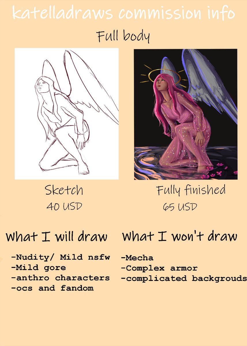 i_katella's tweet photo. Art commissions are back open ✨ https://t.co/3tanDl0EsX
