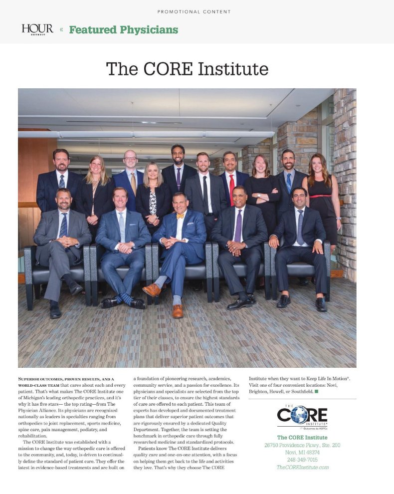 Check out our feature in <a href="/Hour_Detroit/">Hour Detroit Magazine</a> Top Docs 2021 issue. We are honored to be named as #TopDocs, as it shows that our commitment to a better patient experience and better outcomes is making a difference in our communities. Thank you those who voted for us!
#orthopedics #Novi