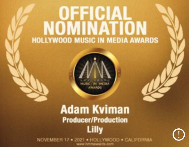 Congratulations to my producer Adam Kviman for being nominated at this years HMMA AWARDS for our single “Lilly”. #hmma #awards #LosAngeles #hollywood #music #musik #danskmusik #svenskmusik