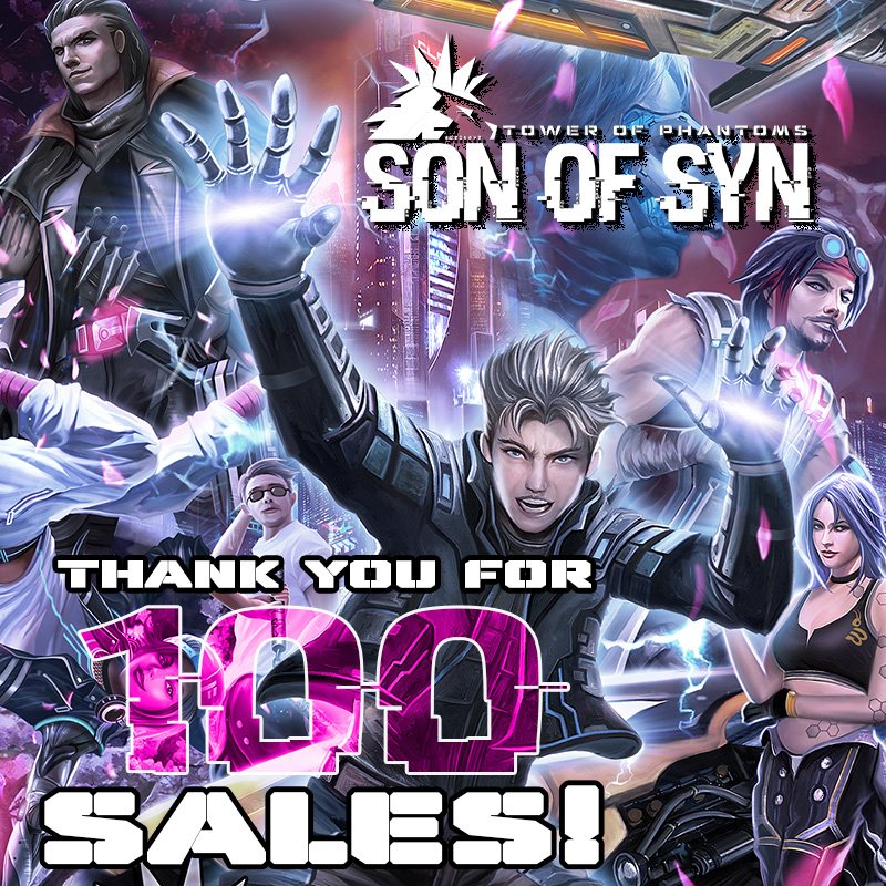 MIXtopher's tweet photo. Thrilled to have made the first 100 sales! Huge thank you to the peeps giving Son Of Syn their attention and me a chance as a story teller! Incredibly psyched and hopeful for where this path might lead 🙏 #writerscommunity #story #cyberpunk #Writers https://t.co/RBcfu6zLDG