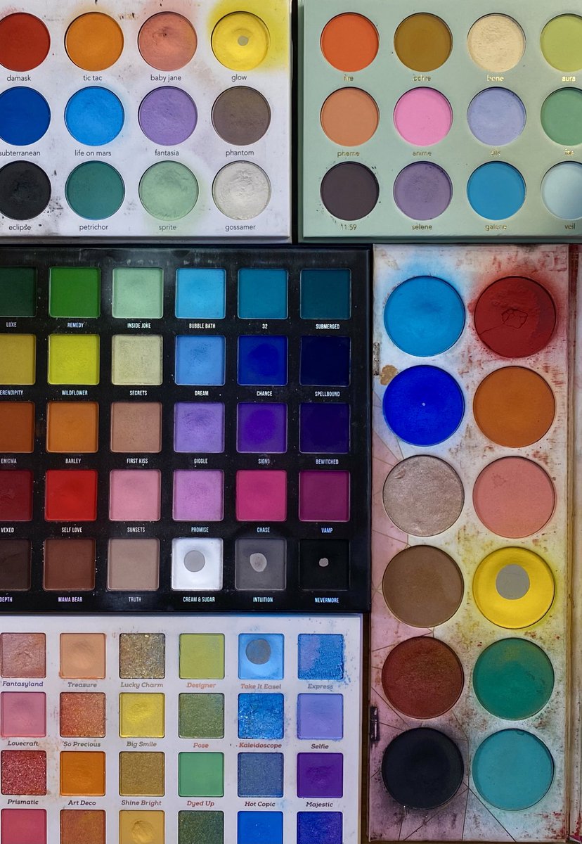 girl vs the palettes she used (IB @sincerely_hank on IG)