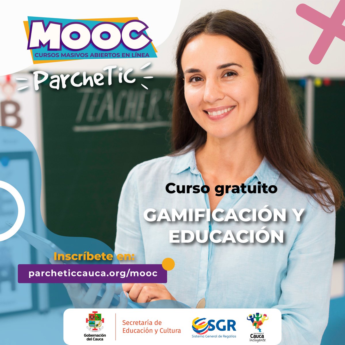 parcheticauca's tweet photo. 💡¡Aprende con ParcheTIC!
Apreciado docente, certifícate en nuestro curso gratuito🕹️GAMIFICACIÓN Y EDUCACÍÓN ingresando a: https://t.co/AHeAuP9Sdd
Haz parte del parche de la educación #Parchetic https://t.co/hX1JEGZtbZ