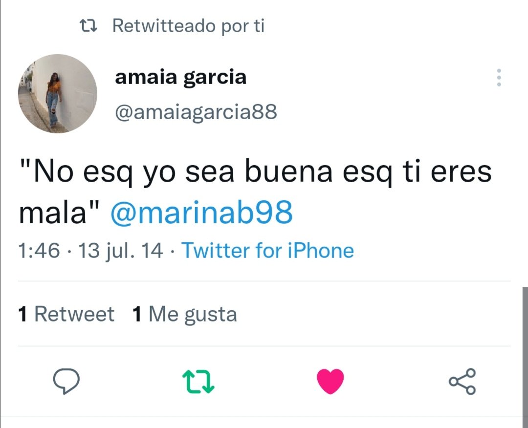 marinab98's tweet photo. lo que me he podido reir viendo mis tweets de hace mil añosJAJAJAJAJA @amaiagarcia88 seguimos igual https://t.co/7cqwNIhzWw