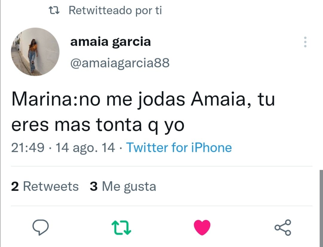 marinab98's tweet photo. lo que me he podido reir viendo mis tweets de hace mil añosJAJAJAJAJA @amaiagarcia88 seguimos igual https://t.co/7cqwNIhzWw