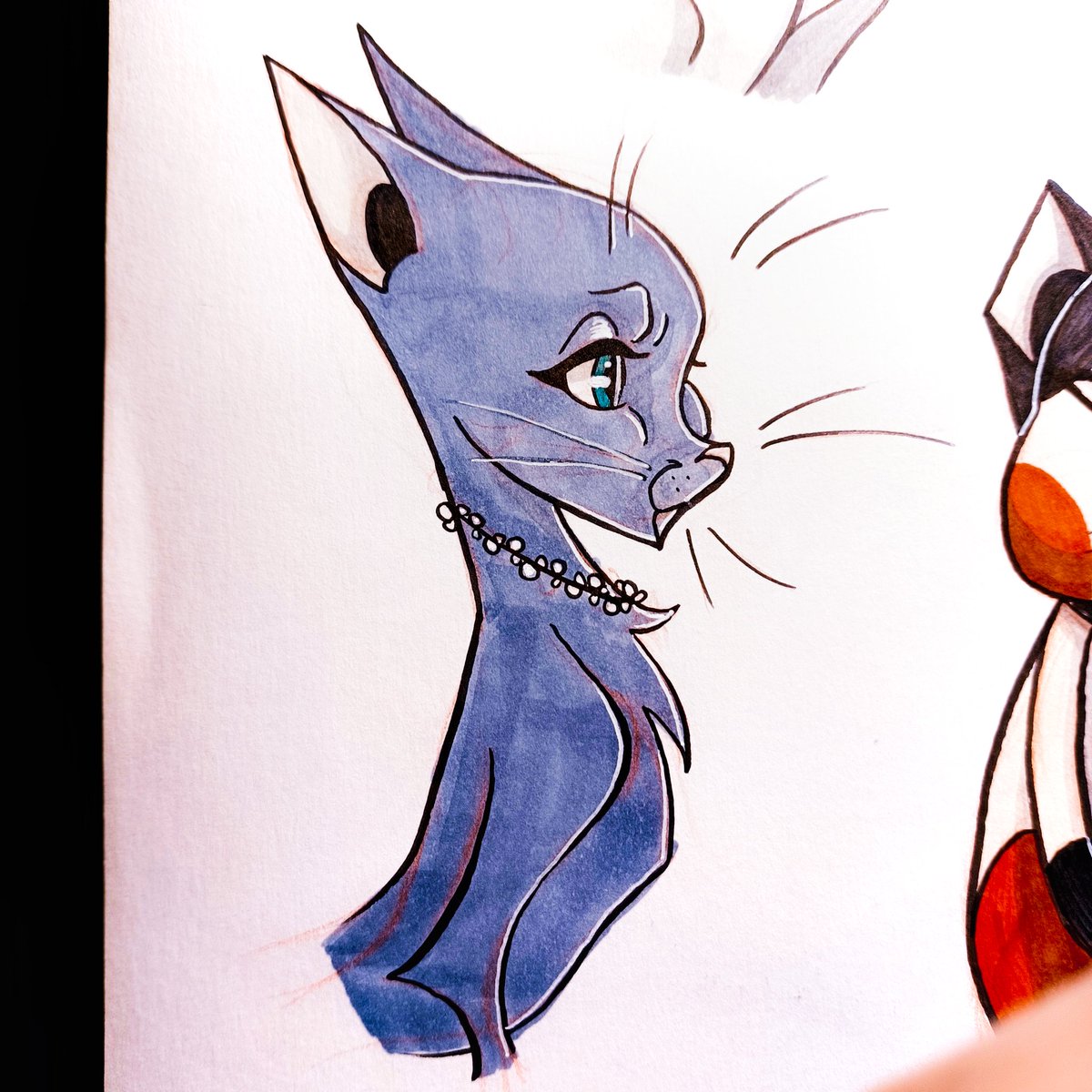 teakipp's tweet photo. That's some good pspspspsps 🐈🐾🐈‍⬛🐾

#traditionalart #characterdesign #sphinxcat #scottishfold #persiancat #russianblue https://t.co/8RpMJqBbdg