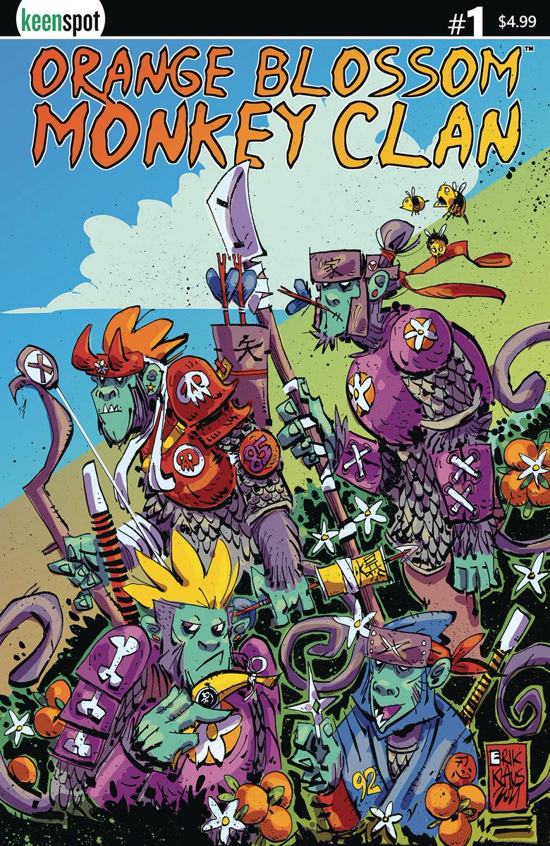 interstateninja's tweet photo. I have a NEW comic coming out in January through @keenspot called ORANGE BLOSSOM MONKEY CLAN™!!! It's in @PREVIEWSworld NOW code NOV211510! Let your LCS know you need this Samurai Monkey action in your life!! #orangeblossommonkeyclan #ninjasandrobots #indiecomics #obmc https://t.co/zXE28naSlS