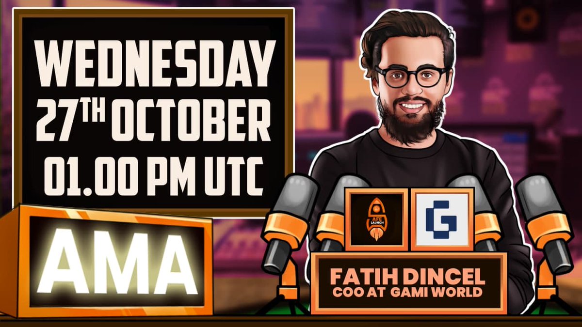 Safelaunch1's tweet photo. 🚀🚀🚀Hello Safelaunchers! 

🔥🔥Safelaunch will host a fascinating AMA session with GAMI

📅Date: October, 27th

⏱Time:1 PM UTC

💸💸Giveaway: $200 BUSD

-Follow @Safelaunch1, @gamiworld
-Like &amp; Retweet 
-Tag 3 friends

Round pushpinLink:https://t.co/yrLqdGFaiG

#AMA https://t.co/xlNHVKflxR