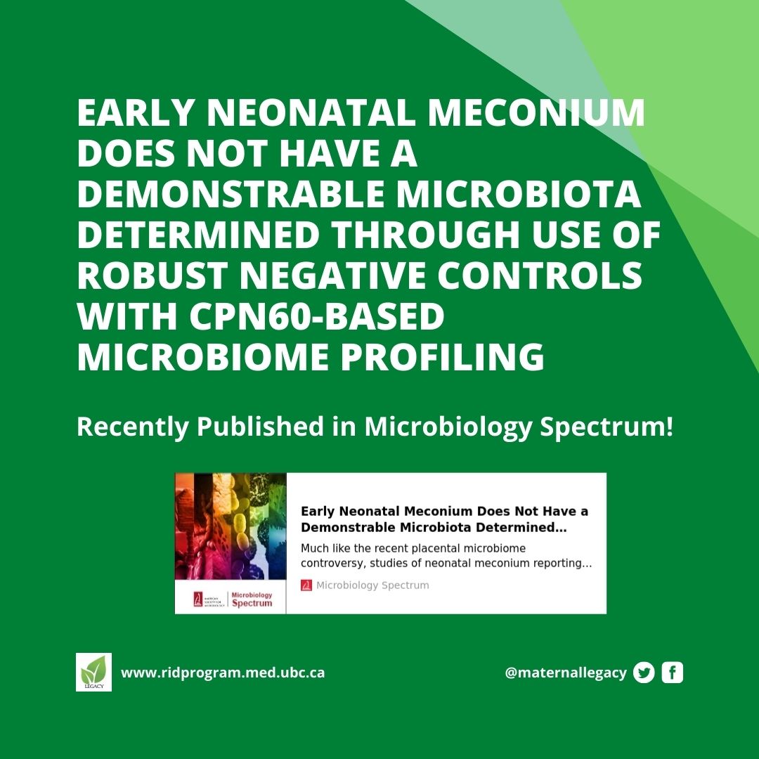 MaternalLegacy's tweet photo. Our latest @MaternalLegacy manuscript was recently published in Microbiology Spectrum! Take a read through at https://t.co/JgbdEaUJgl 
@money2_dmoney @Saskajanet @SheonaMitchell @Fraserhealth @Northern_Health @BCWomensHosp @BCWomensFdn @UBCmedicine @ubcOBGYN @CIHR_IRSC https://t.co/3obvJO5qCn