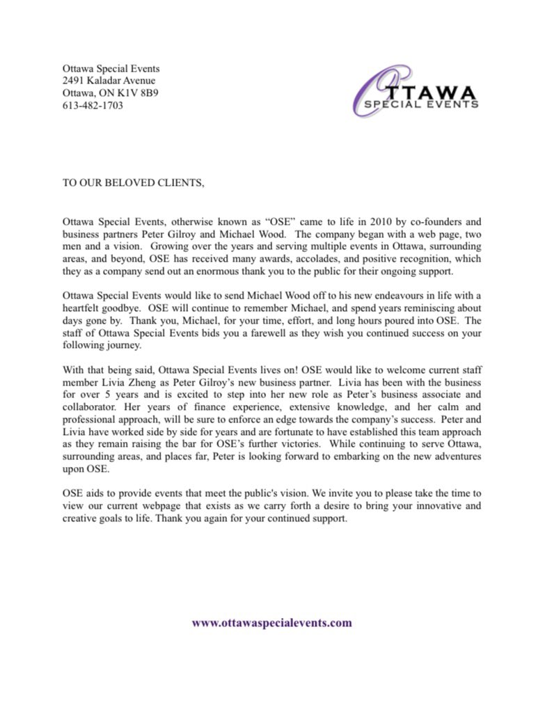 Changes are happening at Ottawa Special Events, and as always we want to thank you for your continued support as we carry on in the evolution of our company ✨

#ottawaspecialevents #events #ottawalife #entertainment #evolution