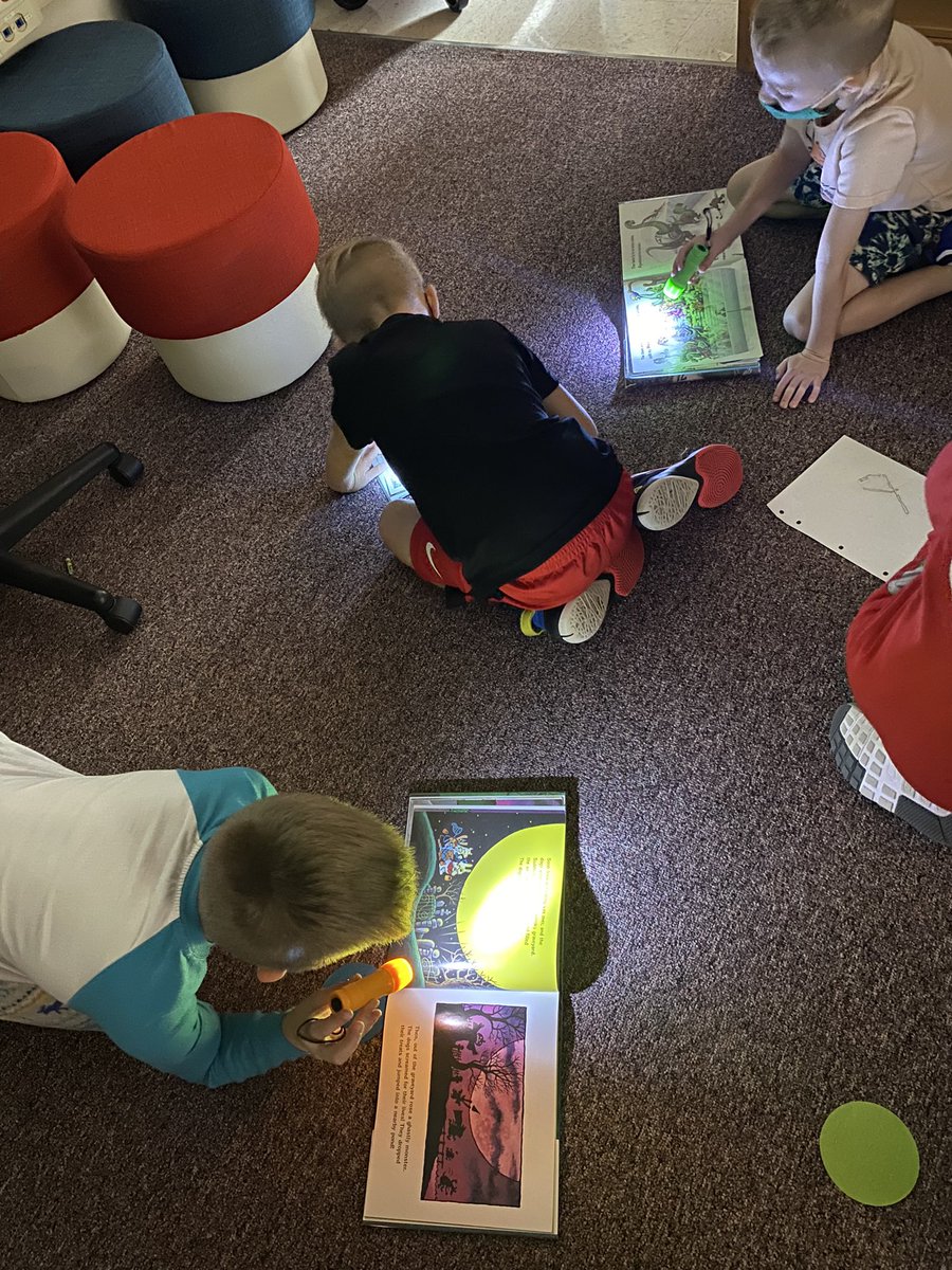 Did someone say pajama day?! No better way to start off our Red Ribbon week than some relaxing flashlight reading in our comfy pjs! @GillHallElem
