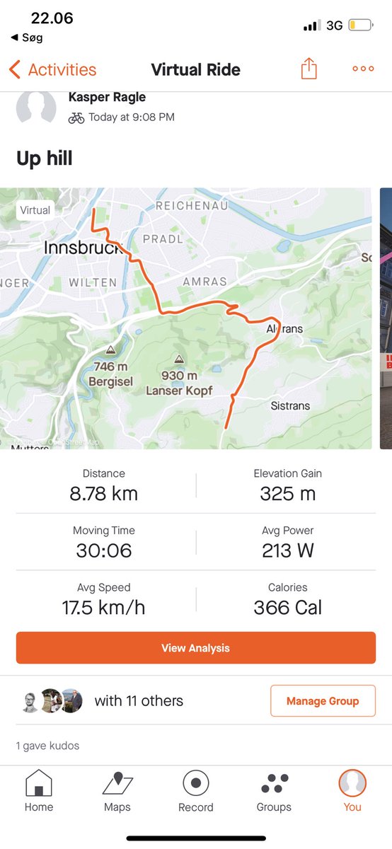 RunLyngby's tweet photo. As previously written I have swum 3.4 km today and 4.3 yesterday. Furthermore, I also just set up on ZWIFT so the bike got 30 minutes up a steep hill. Still has leg pain, tomorrow is the day of running! #swimming #running #cycling #Triathlon https://t.co/sabMyDPKYe