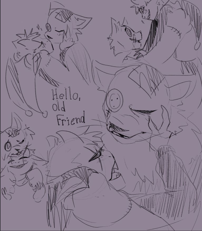 elsen_born's tweet photo. Been super busy with art school so I've really only had time to sketch!
----
#DELTARUNE #deltarunefanart #jevil #Seam #seavil #jeam #lancer https://t.co/97ouxrBhFj