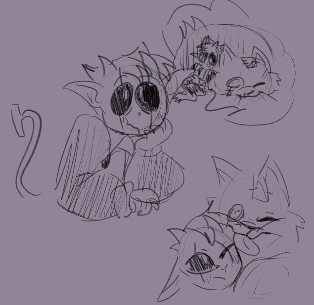 elsen_born's tweet photo. Been super busy with art school so I've really only had time to sketch!
----
#DELTARUNE #deltarunefanart #jevil #Seam #seavil #jeam #lancer https://t.co/97ouxrBhFj