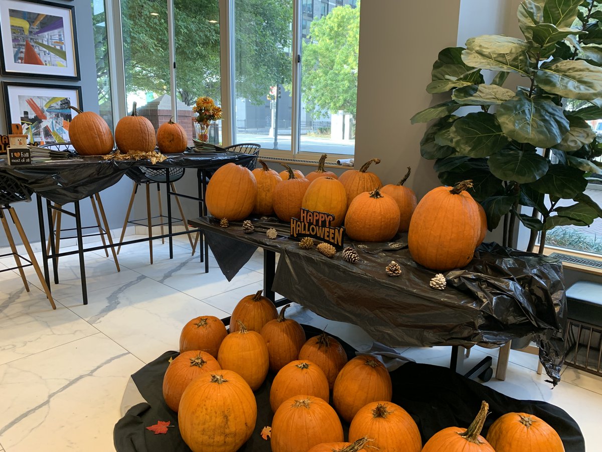 RESIDENTS: Don't forget to pick up your pumpkin and decorations today by 5pm, while supplies last! BLVD401 &amp; 425 residents can stop by the 425 lobby, and BLVD475 residents at the 475 lobby. 🎃