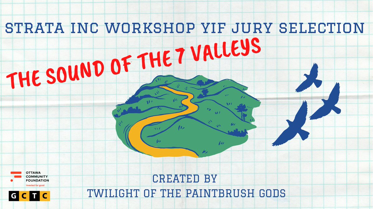 Check out this creation by one of the students selected by the <a href="/YouthInfringe/">Youth Infringement</a> Jury for the Strata Inc. Workshops! 

“I felt as though I was going on a journey through these valleys with the artist.” -Shanice Pereira, Juror #OnArts #OttArts 

Listen here: gctc.ca/strataworkshop…