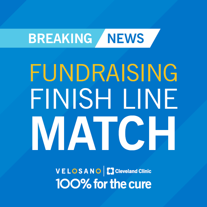 bikeVeloSano's tweet photo. Thanks to a surprise donation of $1OOK we are doing one final Fundraising Match!

1OO% of donations will be matched until the $1OOK is gone - so use this opportunity and make one more ask for support and help us get closer to a cure.

For complete details: https://t.co/PqrSOLcWJt https://t.co/iymiAzRM8q
